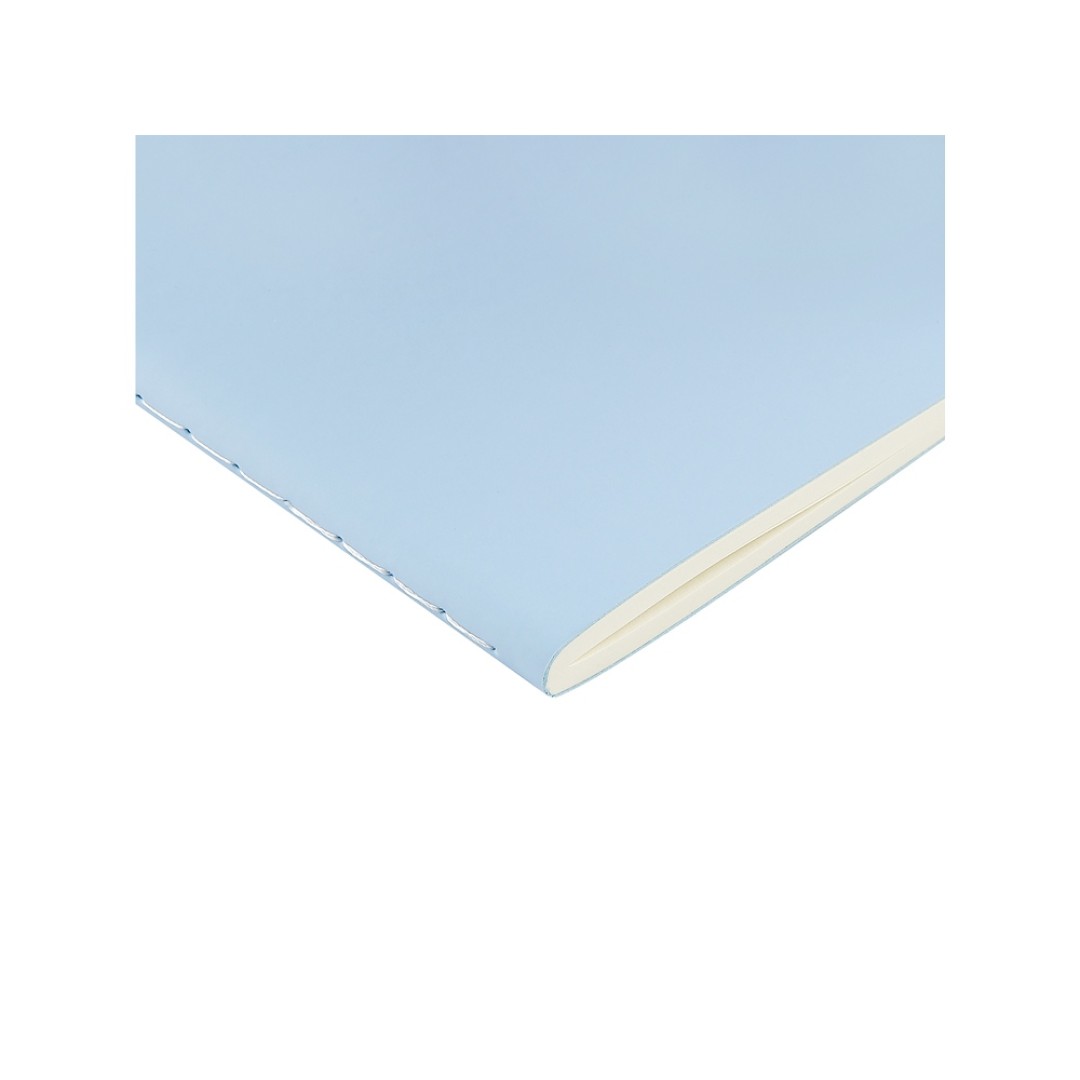 Бизнес тетрадь А5 "Megapolis flex" 60 л. soft touch клетка, зефирный голубой