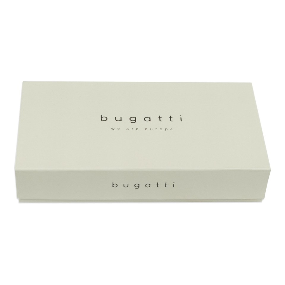 Портмоне BUGATTI Nevio, чёрный, воловья кожа/козья кожа/полиэстер, 12,5х2,5х9,3 см