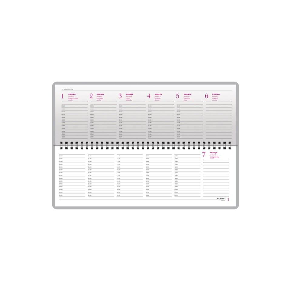 Планинг датированный «Velvet» 2026, черный