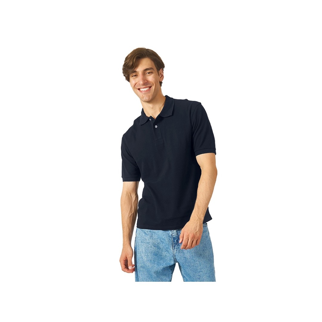 Рубашка поло "Boston 2.0" мужская, темно-синий