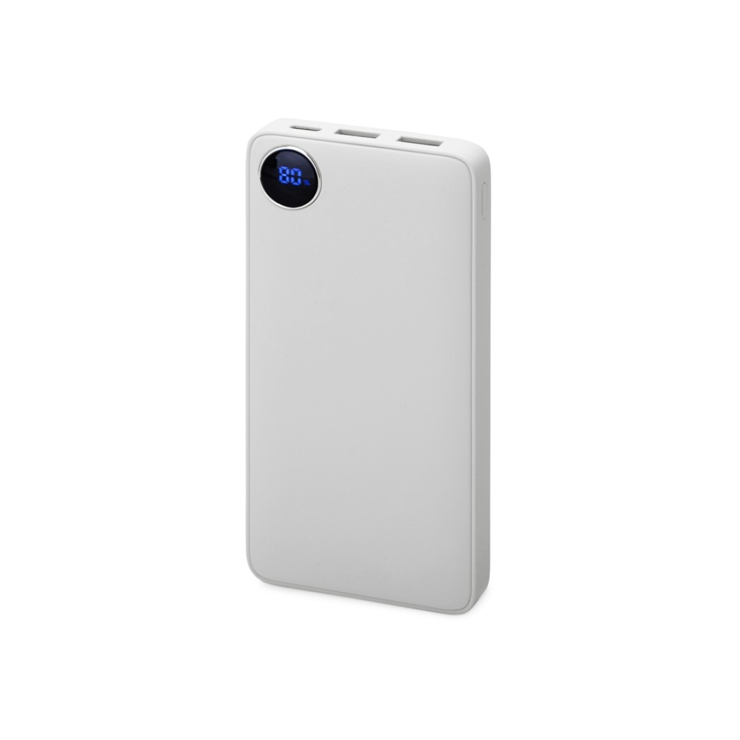 Внешний аккумулятор с дисплеем «Mild», 10 000 mAh, белый