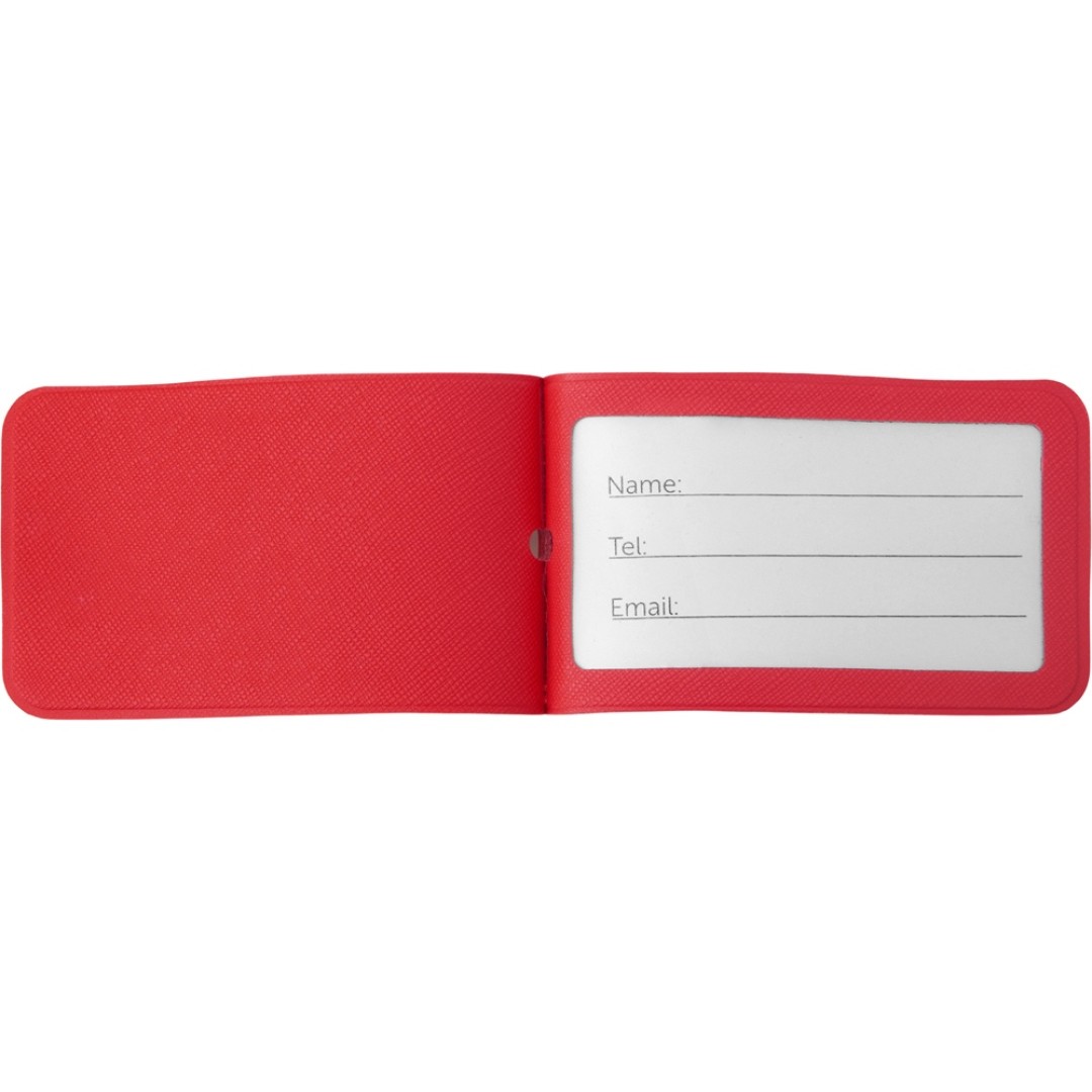 Багажная бирка «Favor» на силиконовой петле, красный