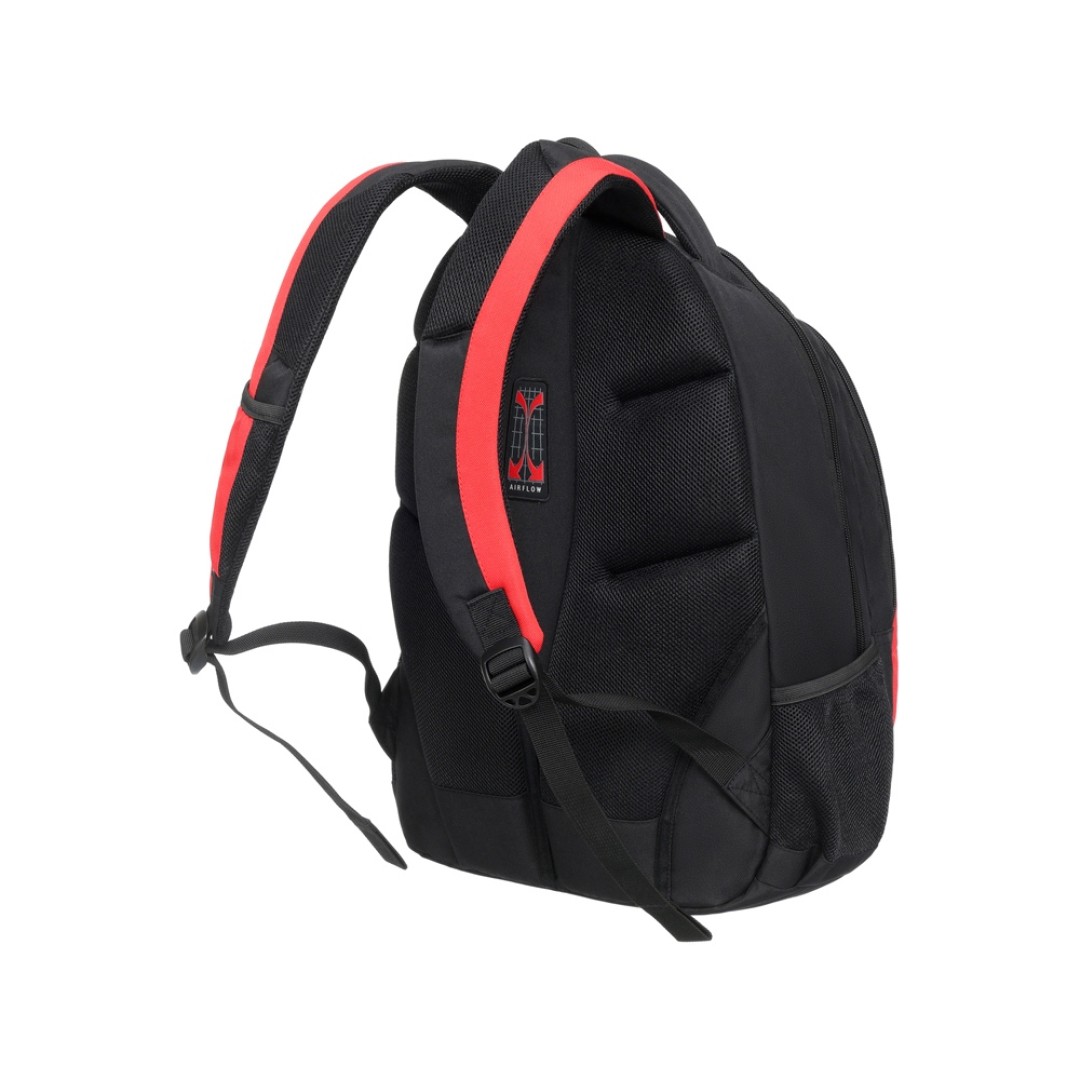 Рюкзак TORBER ROCKIT с отделением для ноутбука 15", черный/красный, полиэстер, 33х19х45 см, 28 л