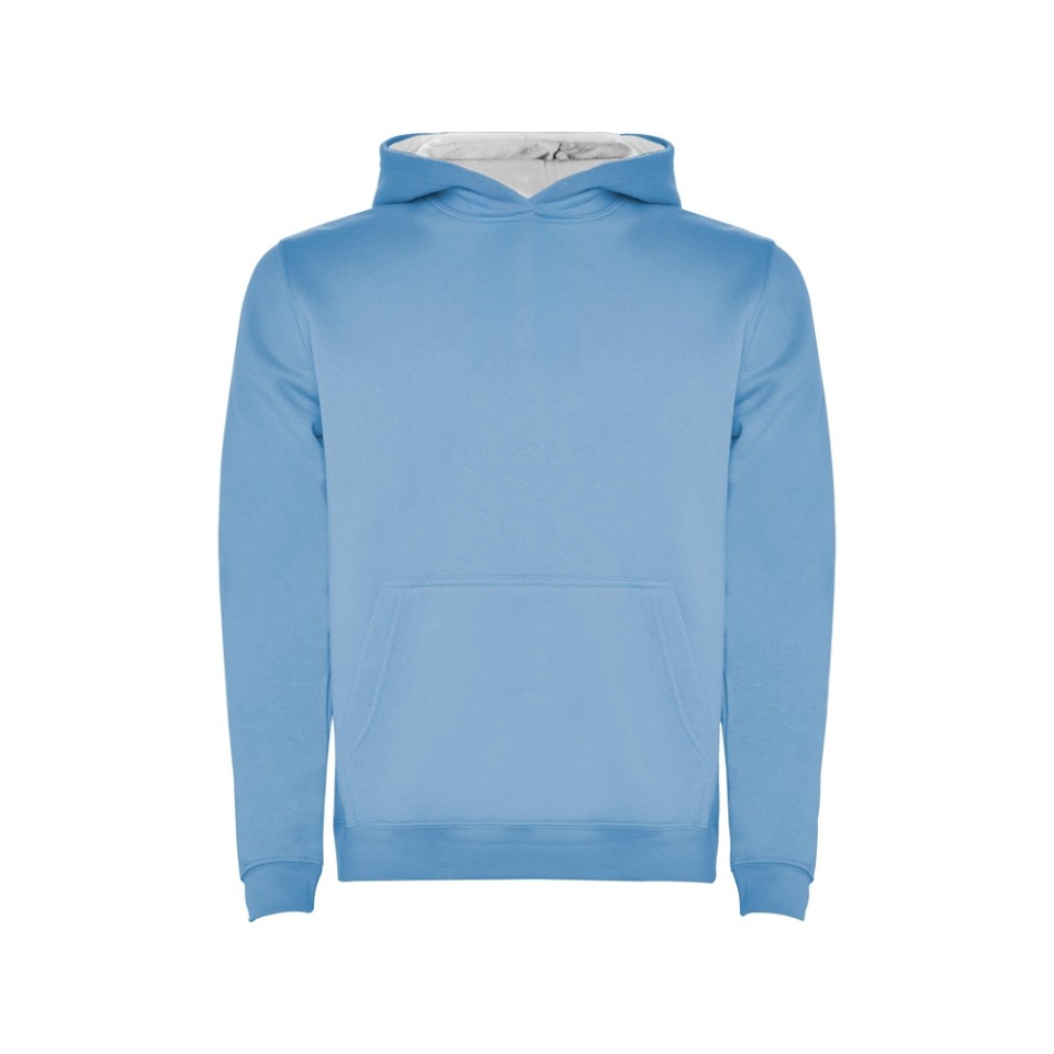 Толстовка с капюшоном "Urban" детская, небесно-голубой/белый