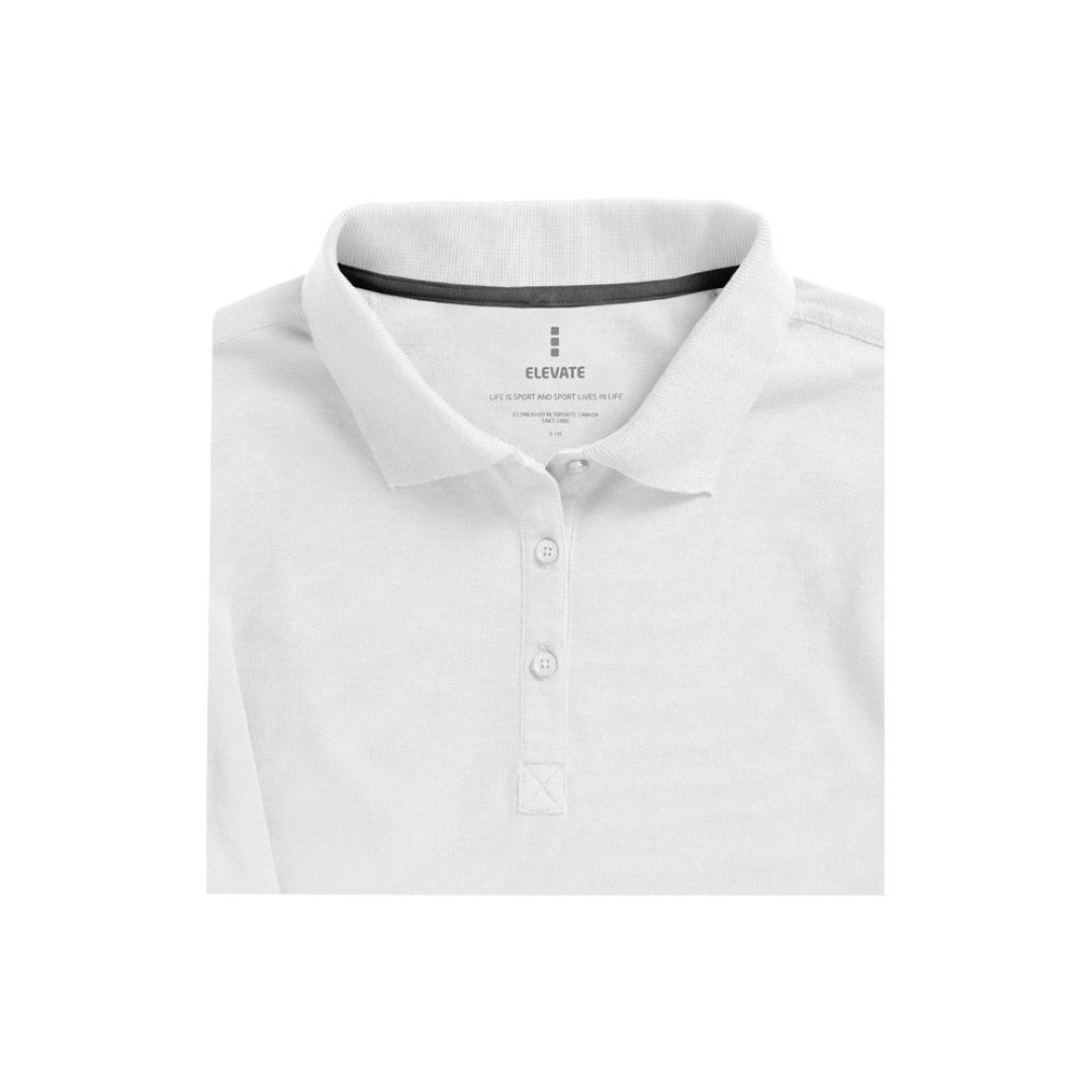 Рубашка поло "Oakville" женская с длинным рукавом, белый