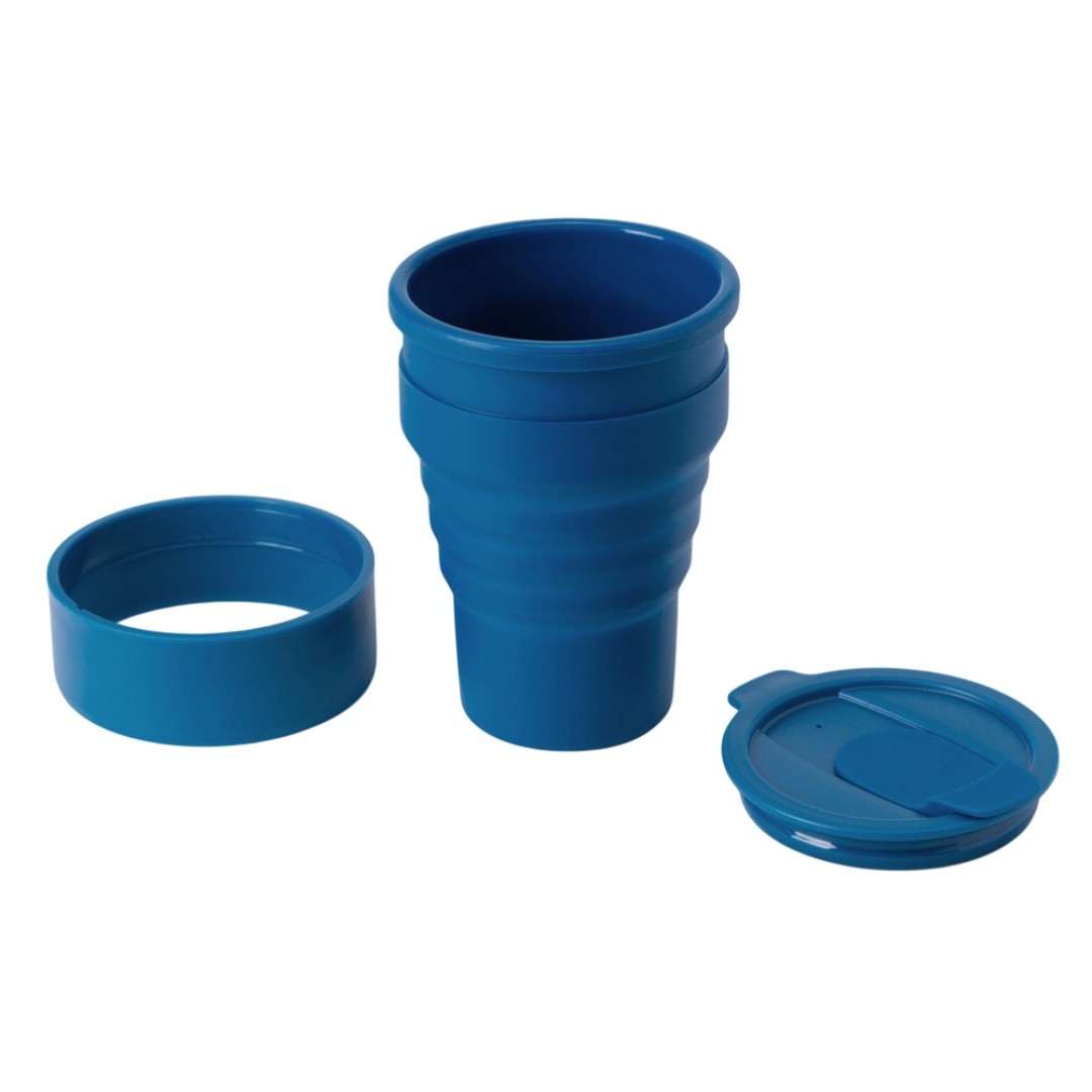 Силиконовый складной стакан "GoCup", индиго