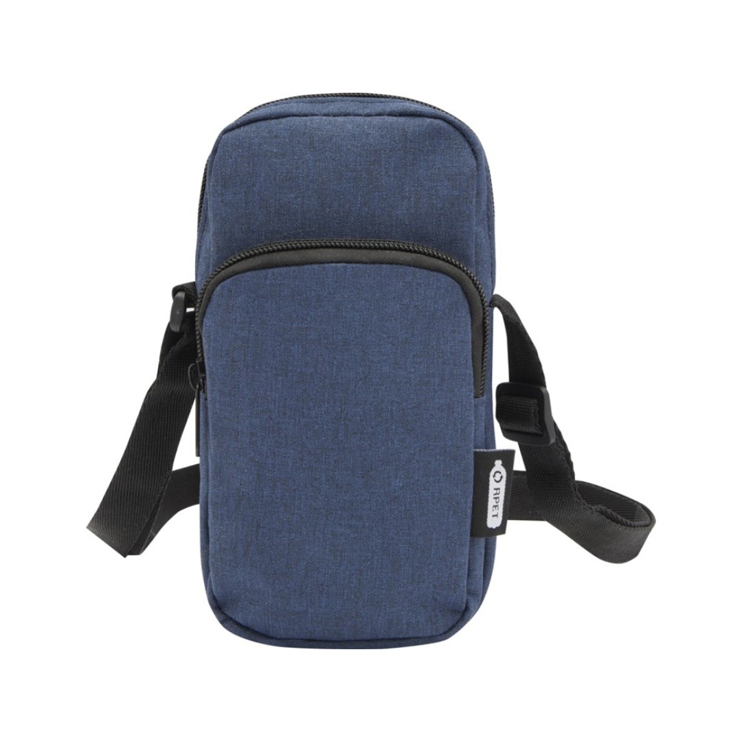 Сумка для телефона "Ross" из переработанного материала, синий navy