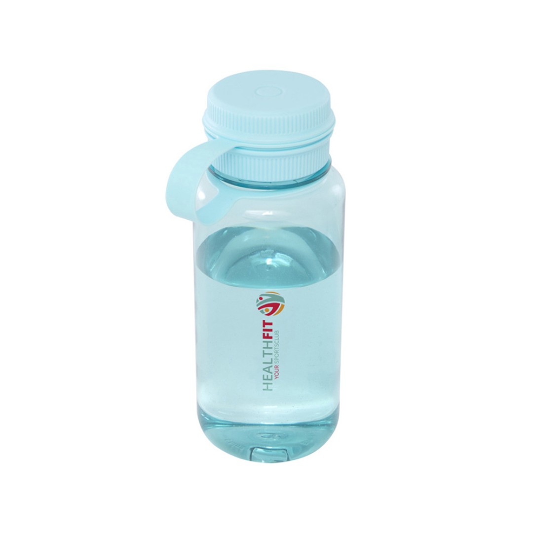 Спортивная бутылка Ryder из переработанного ПЭТ-пластика объемом 900 мл с многофункциональной крышкой, сертифицированная RCS - Бирюзовый