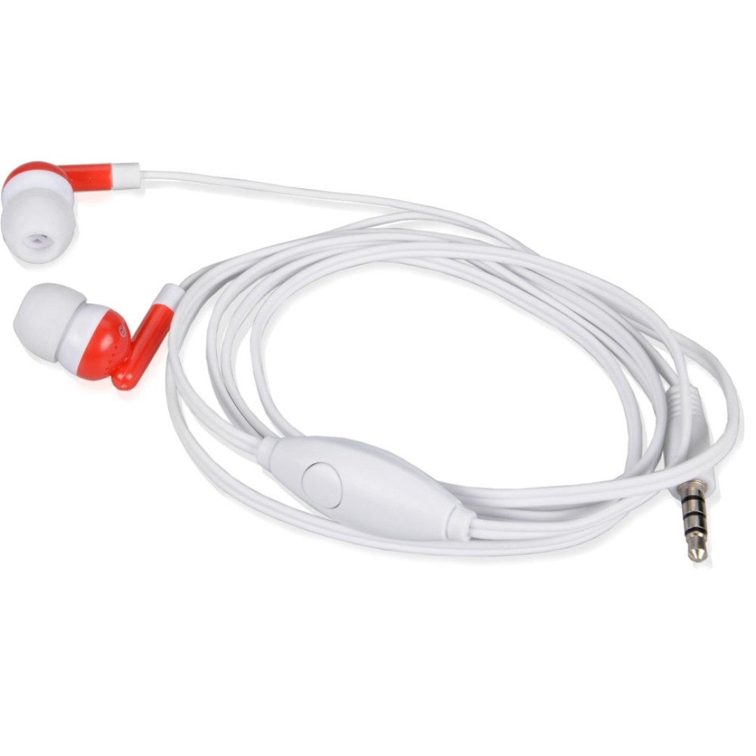 Наушники "Марсель" с набором переходников, красный