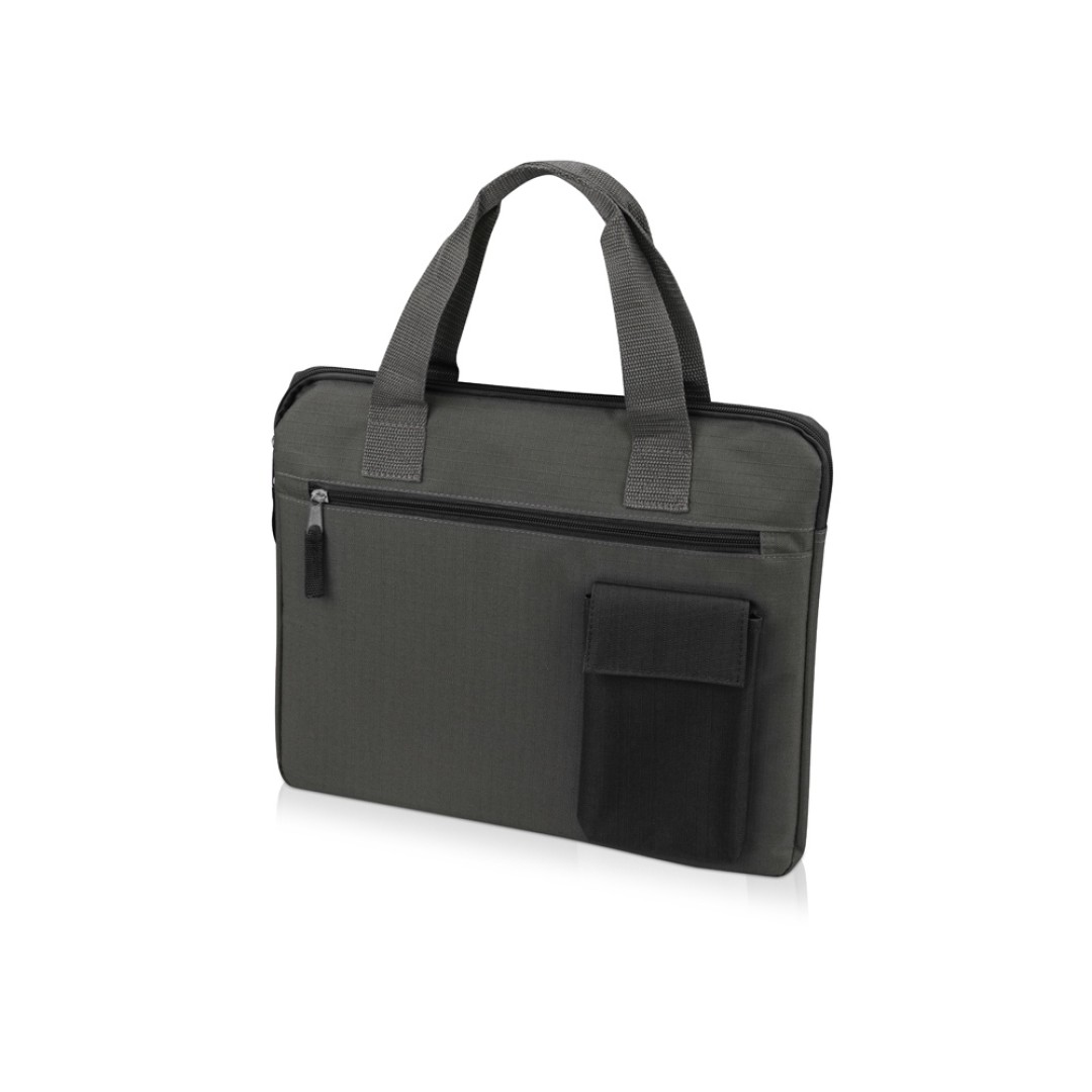 Конференц сумка "Session", серый/черный