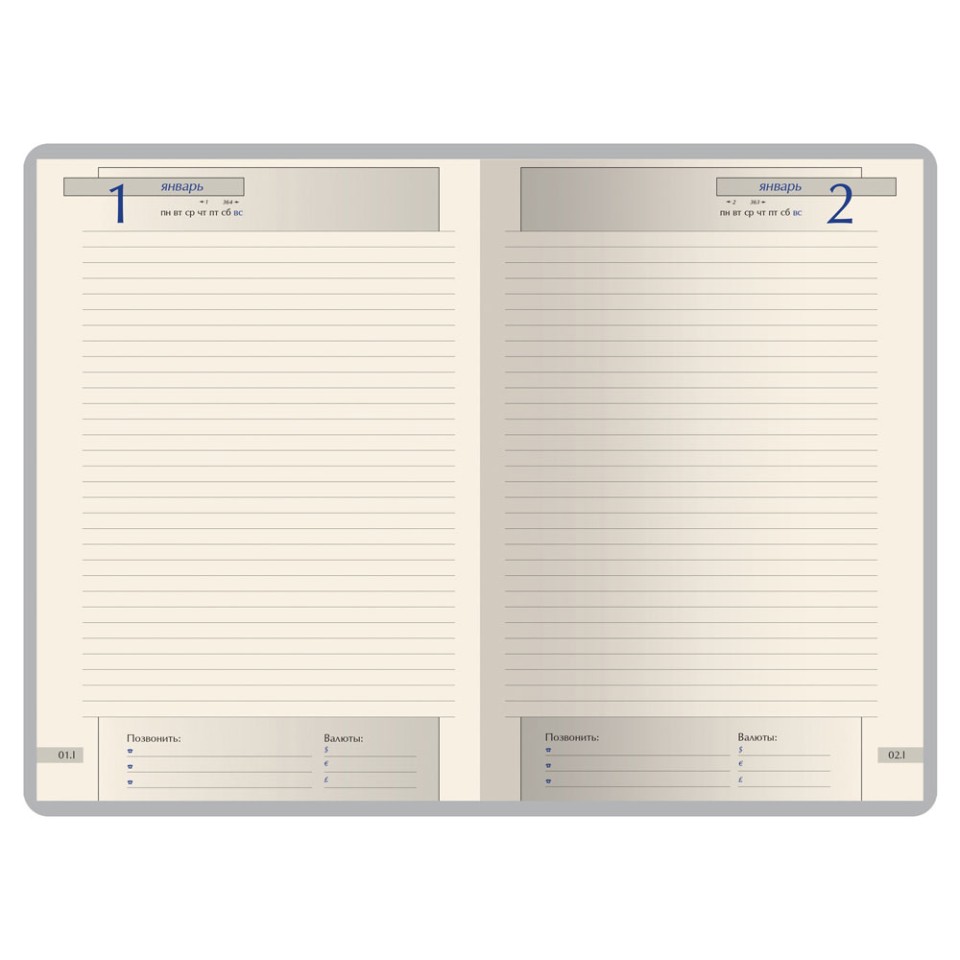 Ежедневник полудатированный А5 "Windsor", синий