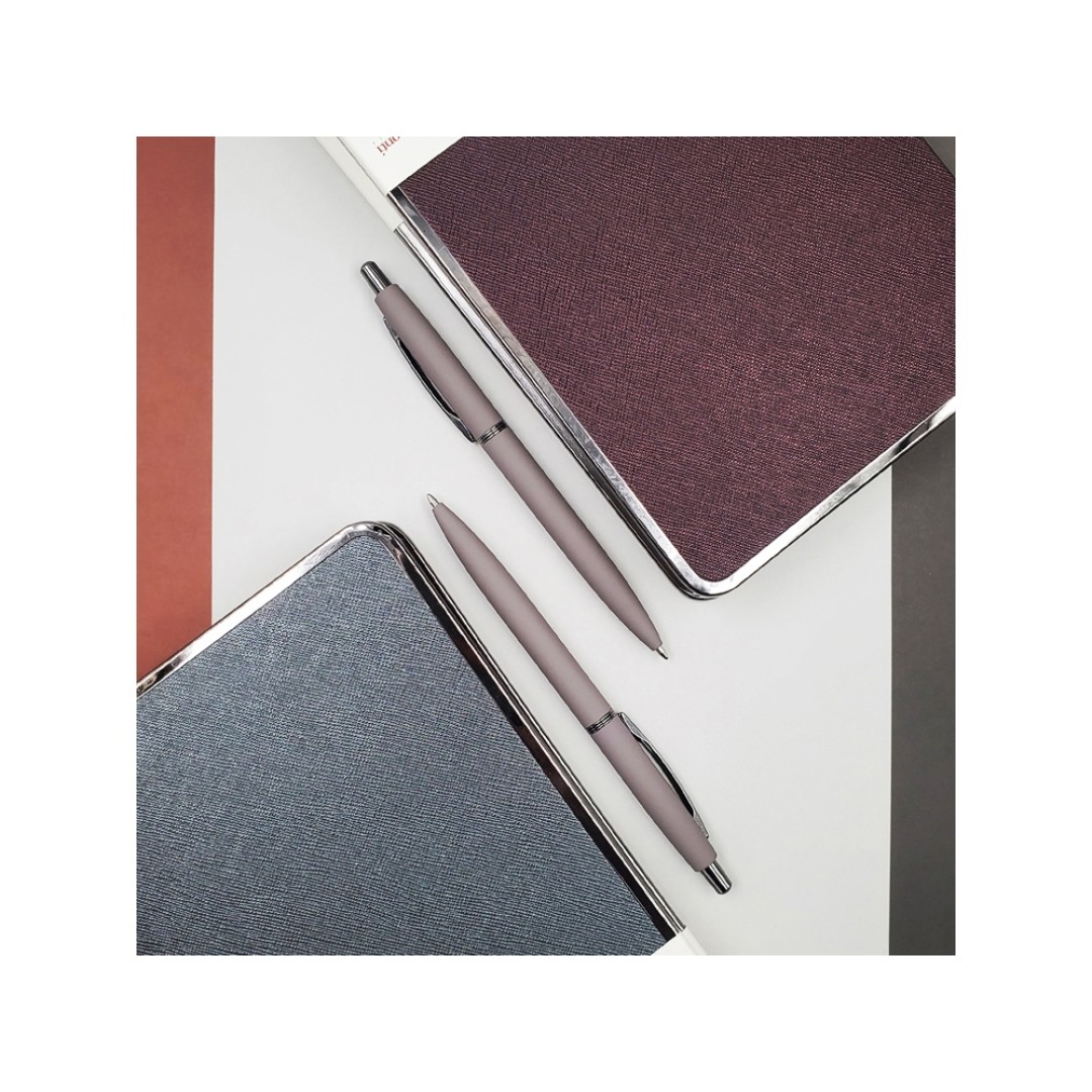 Ручка металлическая шариковая "San Remo", софт-тач, 1.0 мм, серый