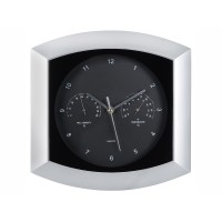 Погодная станция настенная «Кусто», серебристый/черный (Р)