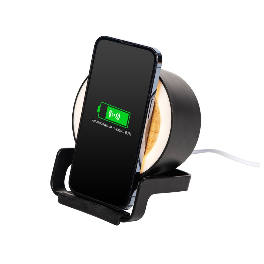 Портативная колонка c функцией беспроводной зарядки "Eclipse", 5 Вт / 10 Вт