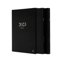 Ежедневник в твердом переплете формата A5 Karst, черный