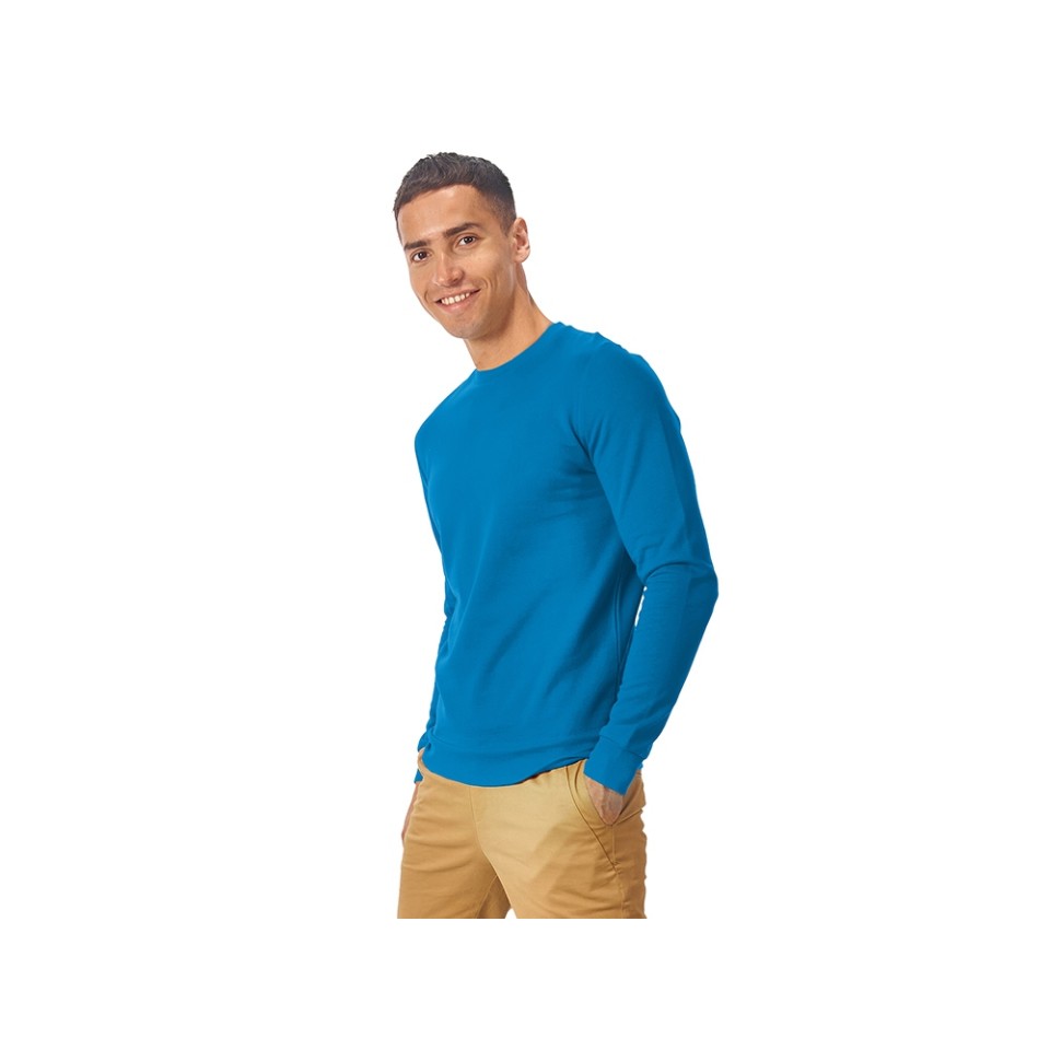 Свитшот "Motion" унисекс с начесом, голубой