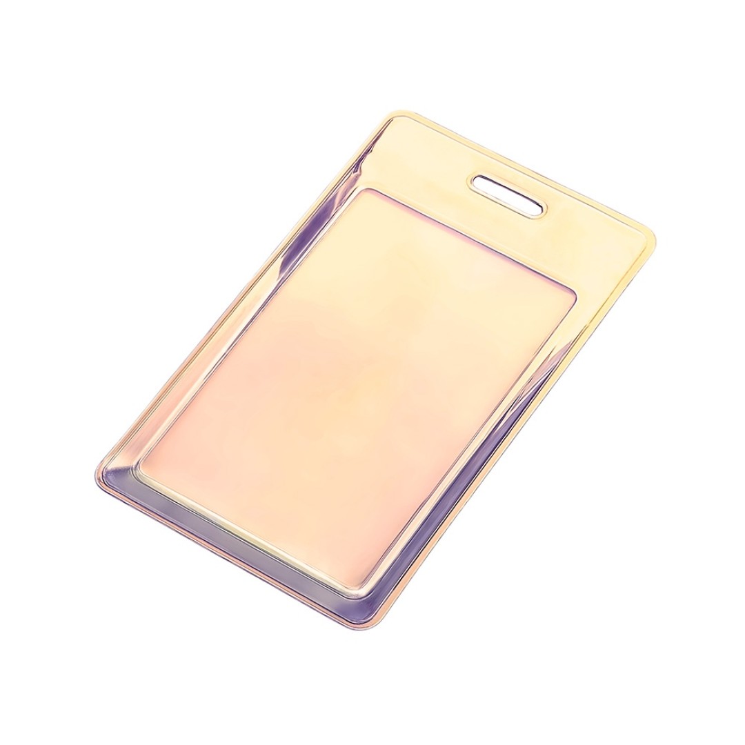 Чехол для пропуска переливающийся "Aurora", мультицвет