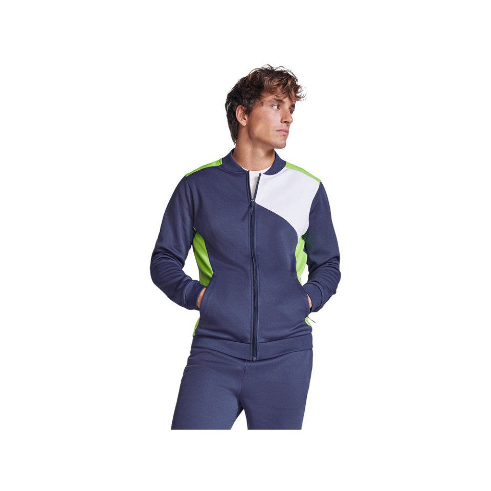 Спортивная куртка «Leros» унисекс, папоротниковый/синий нэйви