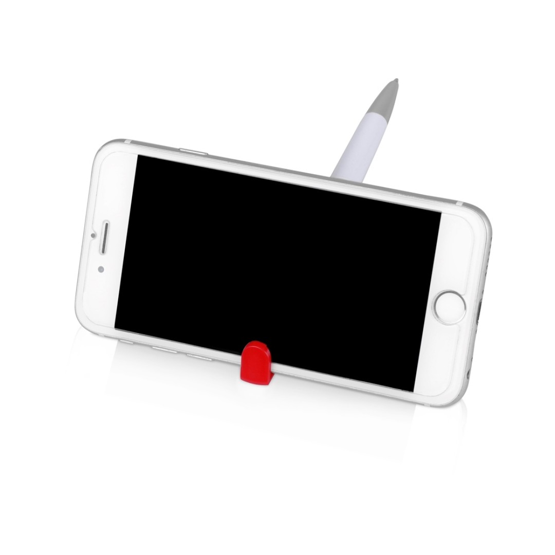 Ручка-подставка «Кипер», белый/красный