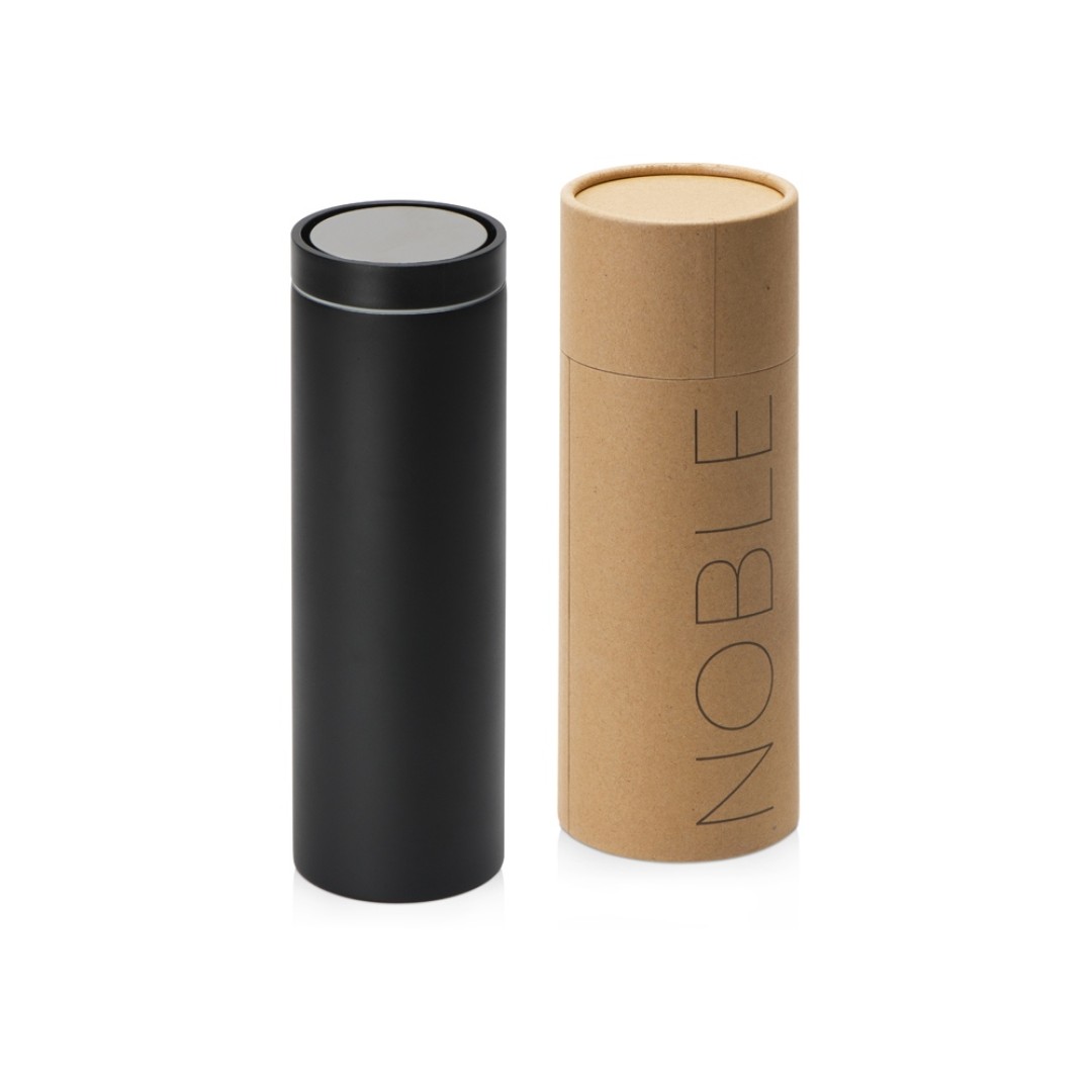 Вакуумная термокружка "Noble" с крышкой 360,Waterline, тубус, черный
