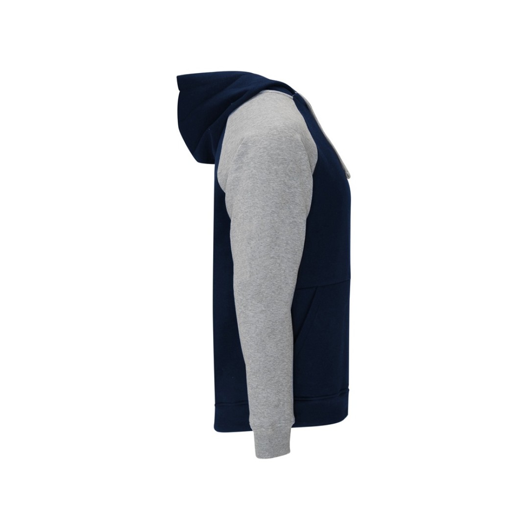 Толстовка с капюшоном "Badet" мужской, серый меланж/нэйви