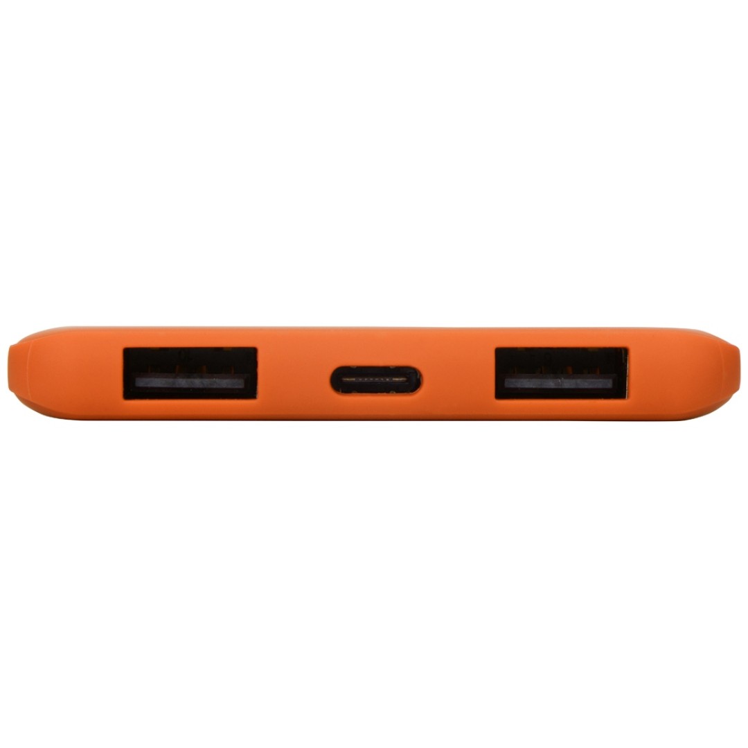 Портативное зарядное устройство «Reserve» с USB Type-C, 5000 mAh, оранжевый