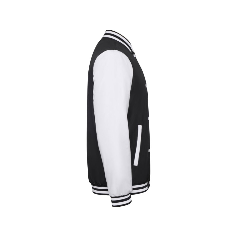 Бомбер утепленный «California» унисекс, черный/белый