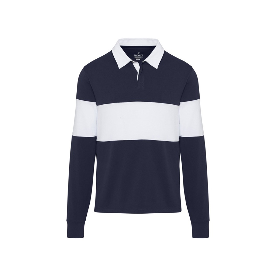Clyde толстовка-поло унисекс для регби - Темно - синий / Белый