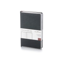 Ежедневник А5 недатированный «Bridge», черный/серебристый
