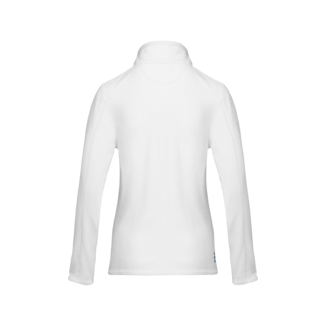 Женская флисовая куртка Amber на молнии из переработанных материалов по стандарту GRS, белый