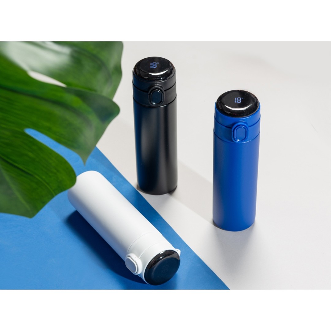 Вакуумная термокружка Waterline с медной изоляцией «Bravo», 400 мл, синий