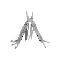 Мультитул Stinger, 106 мм, 15 функций, сталь, серебристый, в комплекте нейлоновый чехол