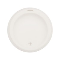 Стеклянный стакан Monday с силиконовой крышкой и манжетой, 350мл, белый