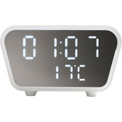 Настольные часы с функцией беспроводной зарядки "Wake", 10 Вт