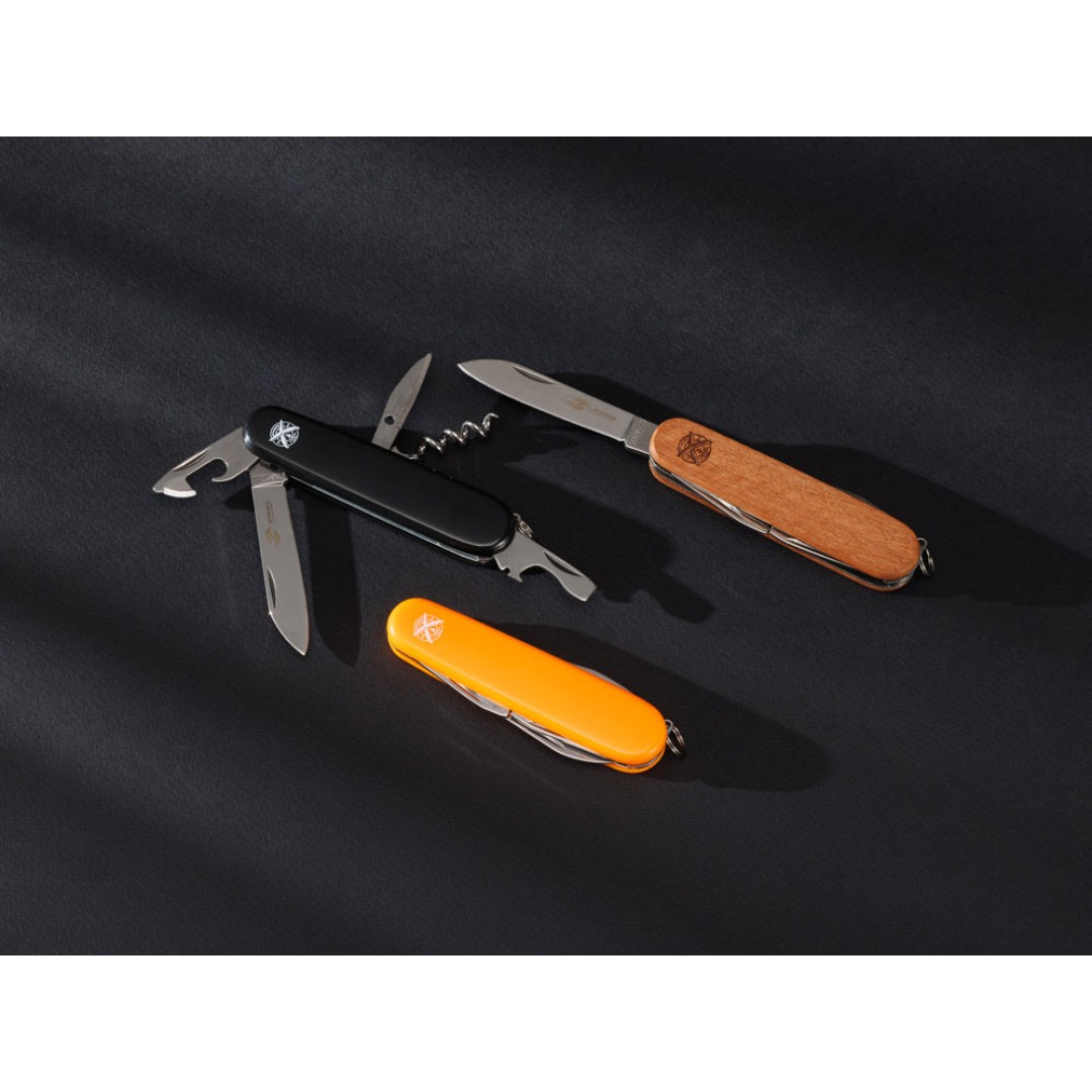 Нож перочинный Stinger, 90 мм, 10 функций, материал рукояти: АБС-пластик (оранжевый)