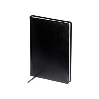 Ежедневник недатированный А5 "Sidney Nebraska", черный (белый обрез)