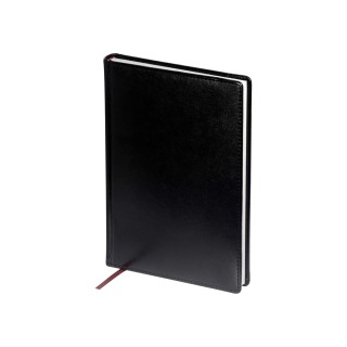 Ежедневник недатированный А5 "Sidney Nebraska", черный (белый обрез)