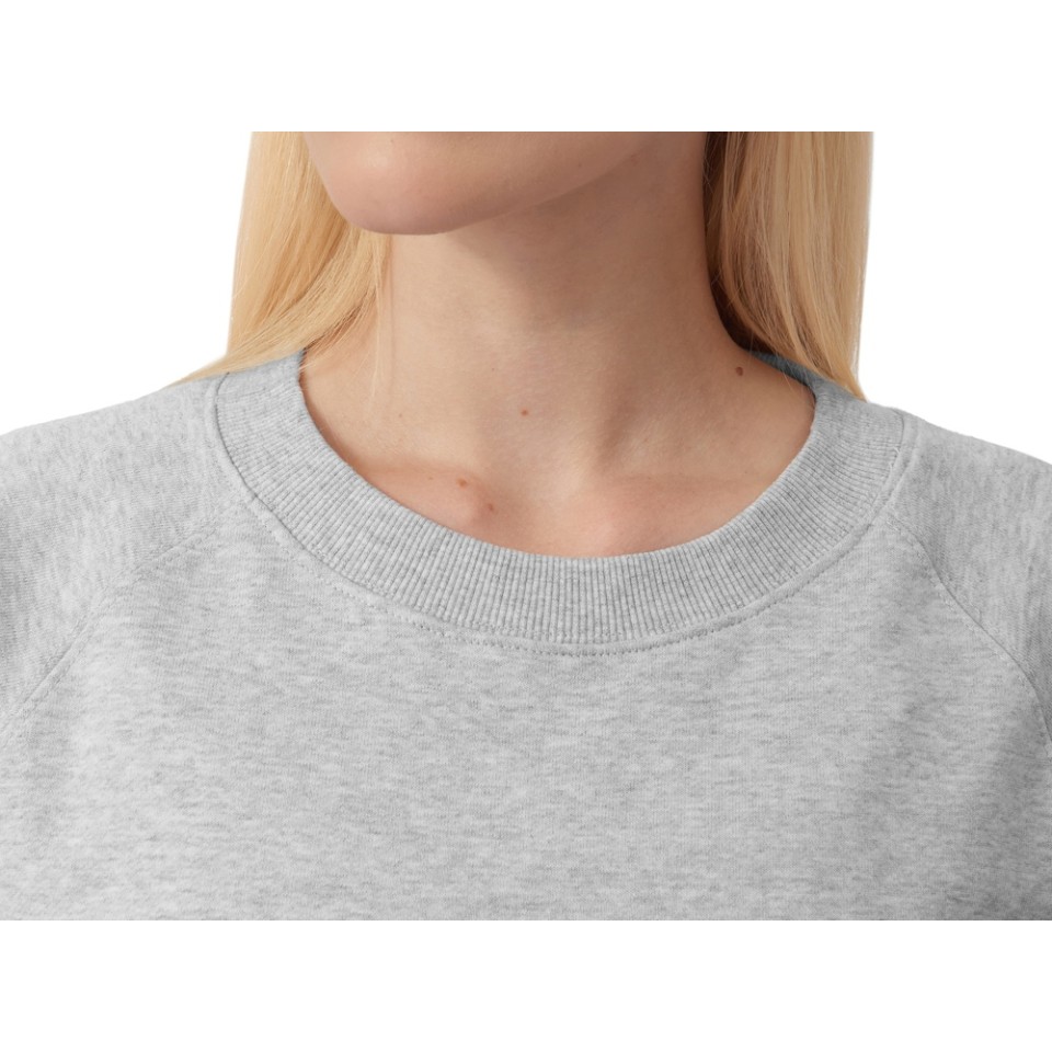 Свитшот оверсайз с рукавом реглан «Belgrade», унисекс, серый меланж