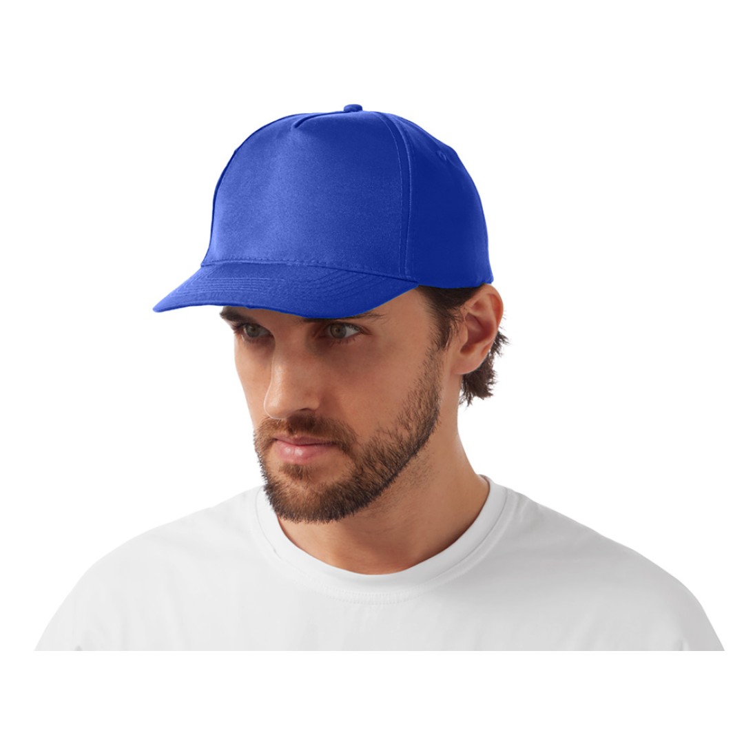 Бейсболка "Poly" 5-ти панельная 120 гр, кл.синий