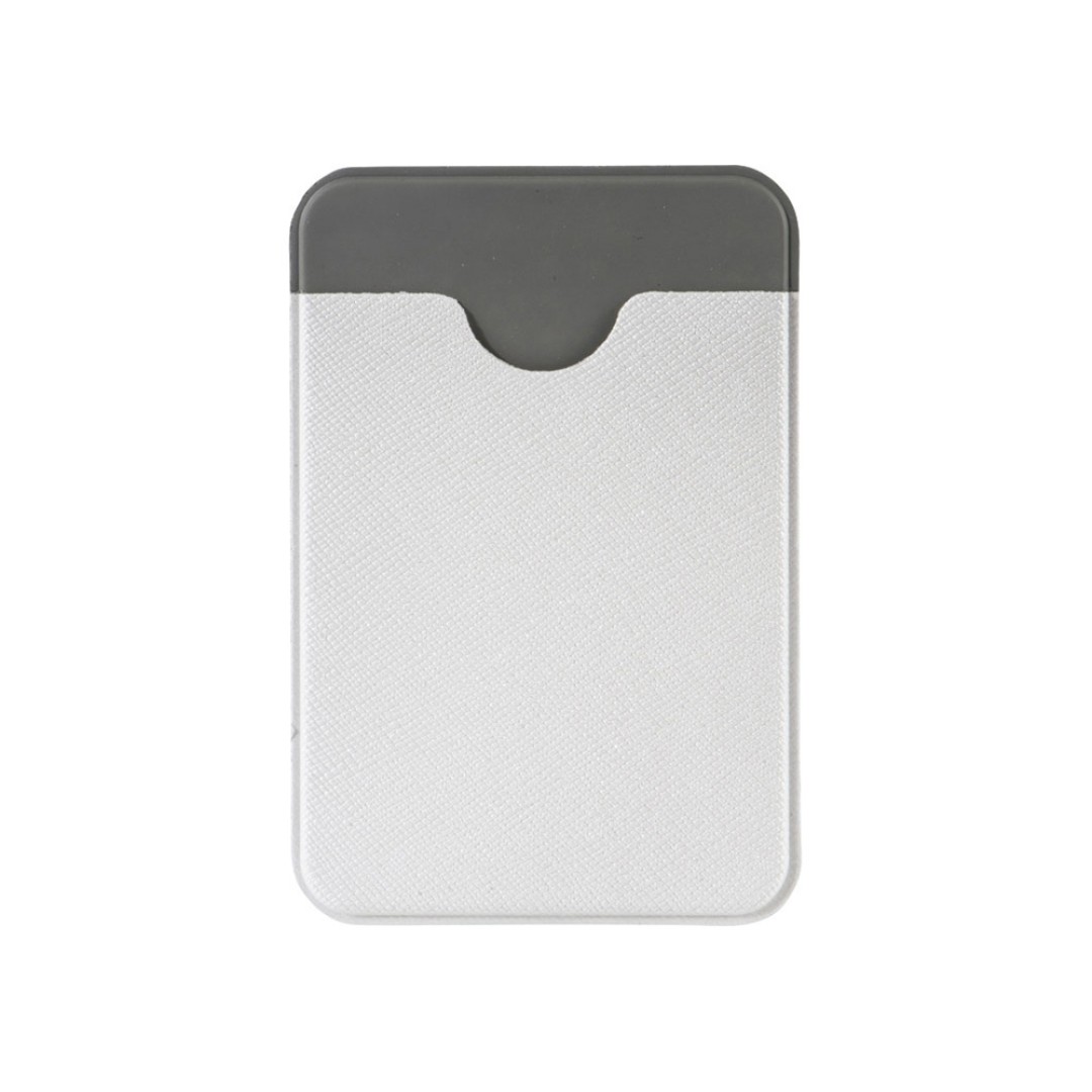 Чехол-картхолдер Favor на клеевой основе на телефон для пластиковых карт и и карт доступа, белый