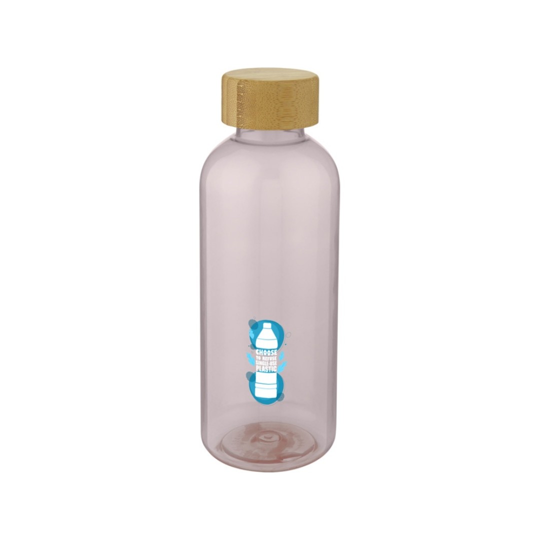 Ziggs спортивная бутылка из переработанного пластика объемом 650 мл, розовый