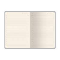 Ежедневник недатированный А5 "Boston", черный (желтый обрез)