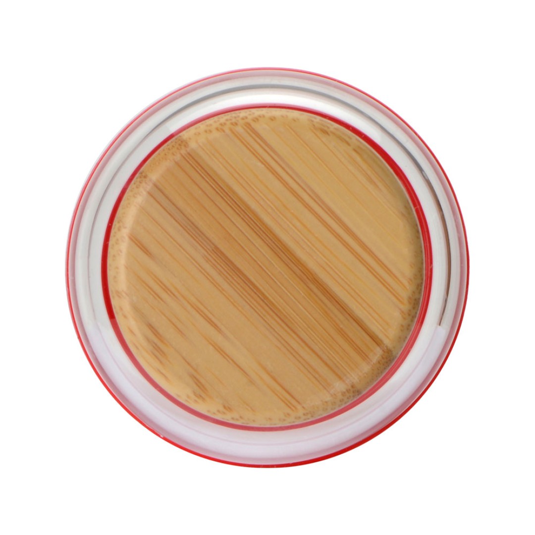 Бутылка для воды стеклянная "Refine", в чехле, 550 мл, красный