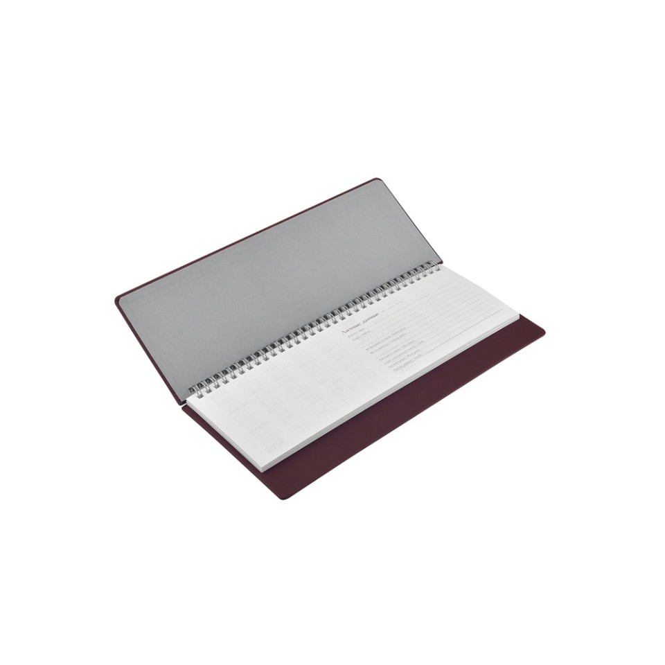 Планинг датированный «Velvet» 2026, бордовый