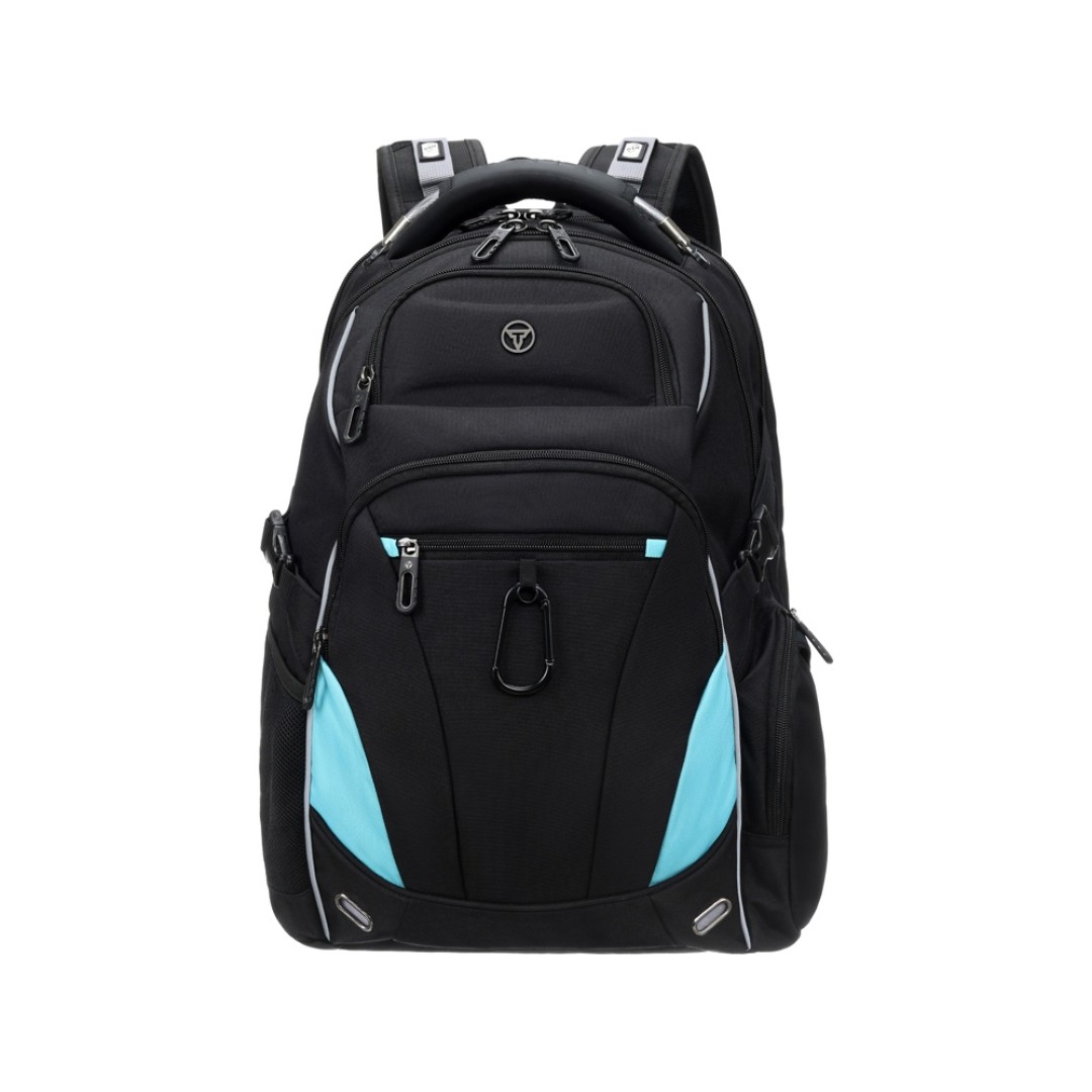 Рюкзак TORBER XPLOR с отделением для ноутбука 15", чёрный, полиэстер 900D, 34x22x46 см, 34л