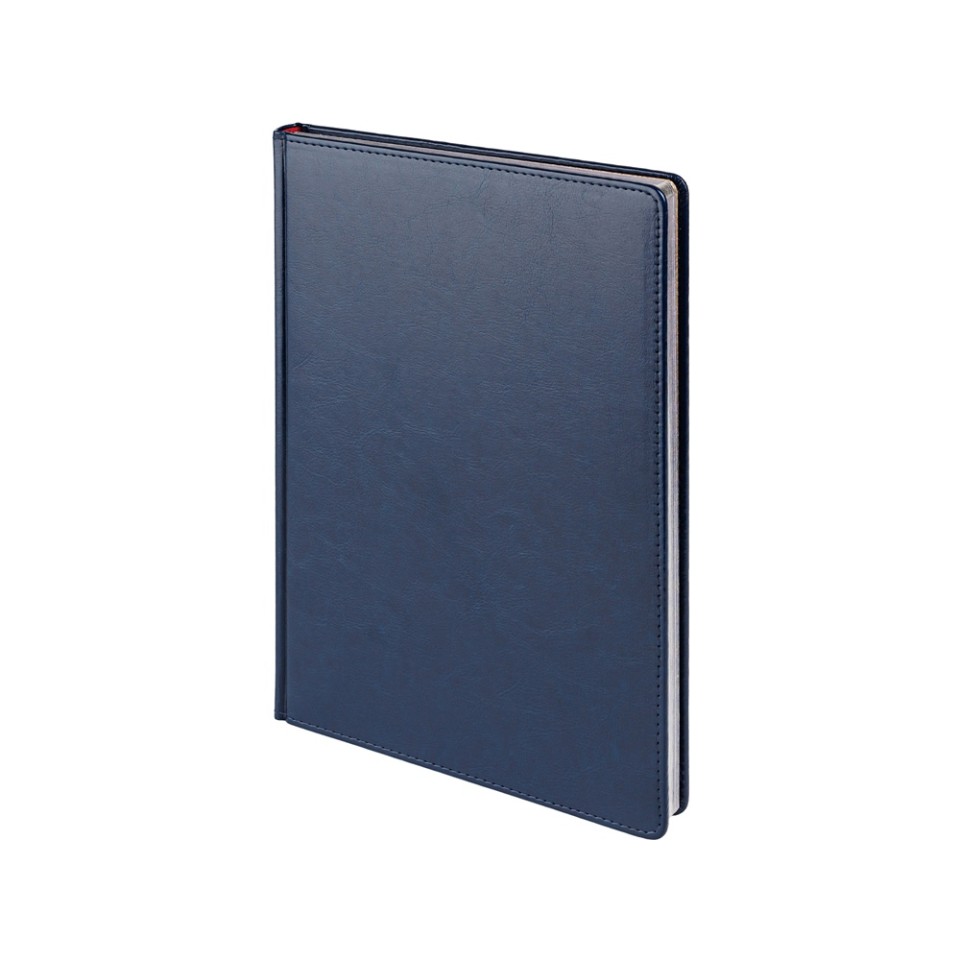 Ежедневник недатированный А4 "Sidney Nebraska", синий (серебряный обрез)