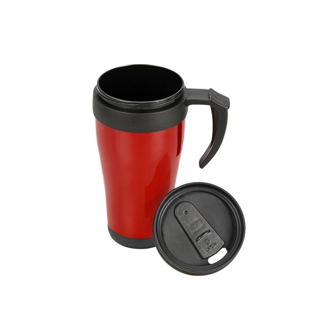 Кружка с термоизоляцией "Silence" 350мл, красный