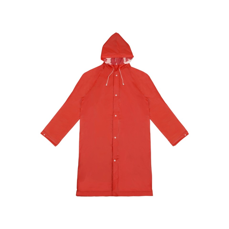 Дождевик "Hawaii" c чехлом унисекс, красный