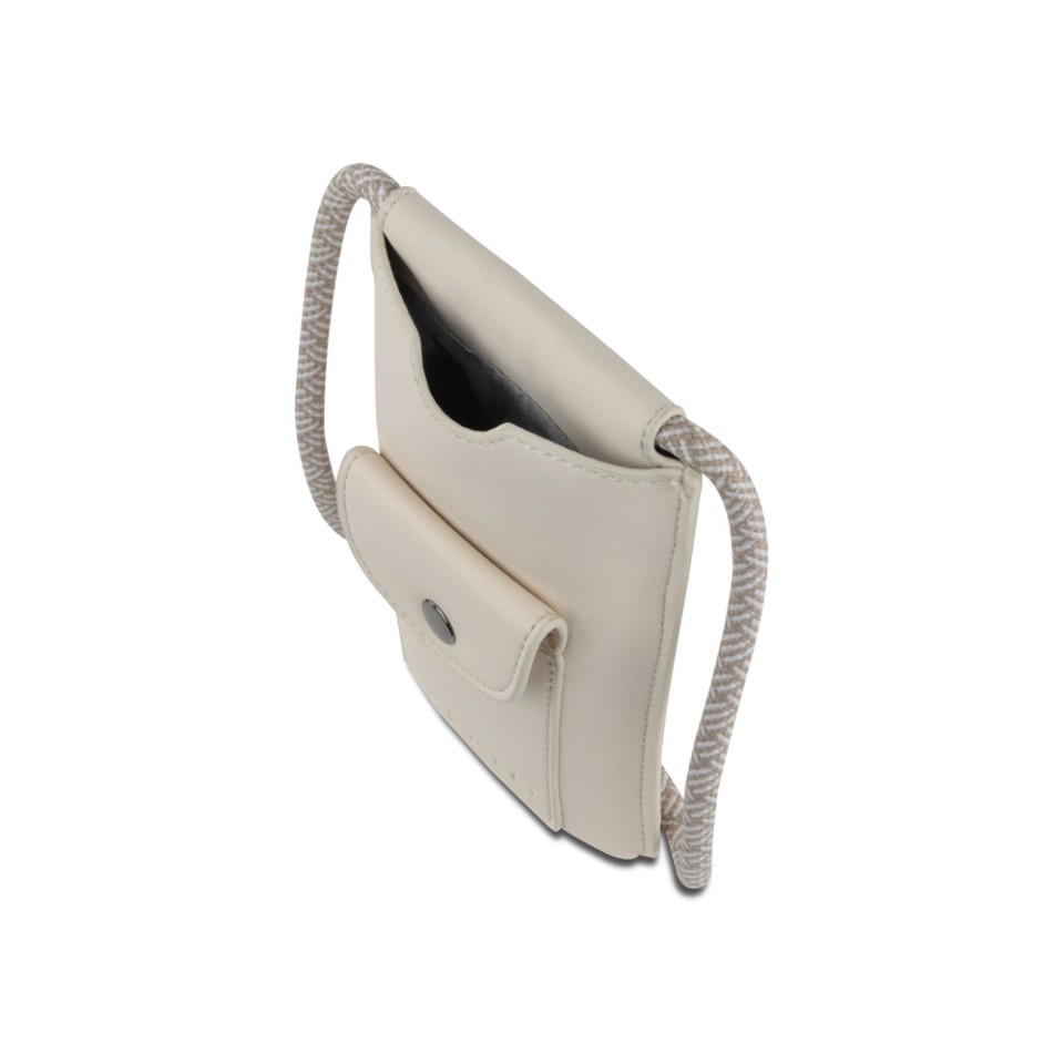 Сумка-чехол для мобильного телефона BUGATTI Almata, бежевая, полиуретан, 11x2x18 см