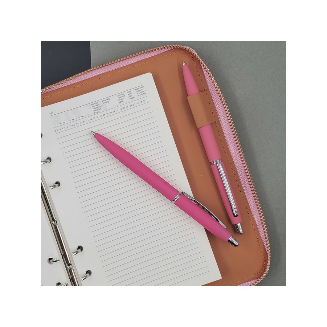 Ручка металлическая шариковая "San Remo", софт-тач, 1.0 мм, ярко-розовый